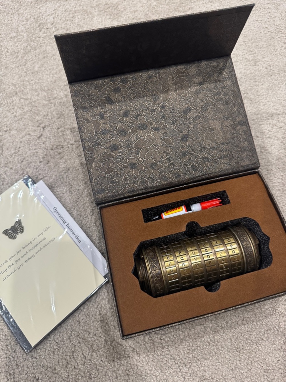 Da Vinci Code Mini Cryptex Lock Puzzle - Picture 5 of 6